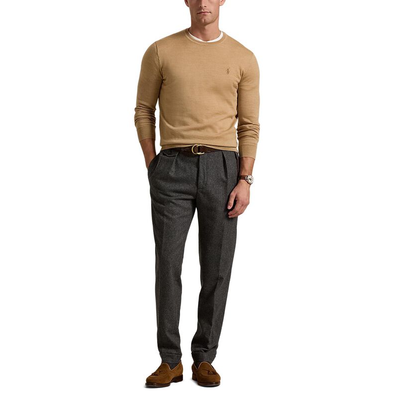 Polo Ralph Lauren Slim Fit Washable Wool Crewneck Sweater image number 3